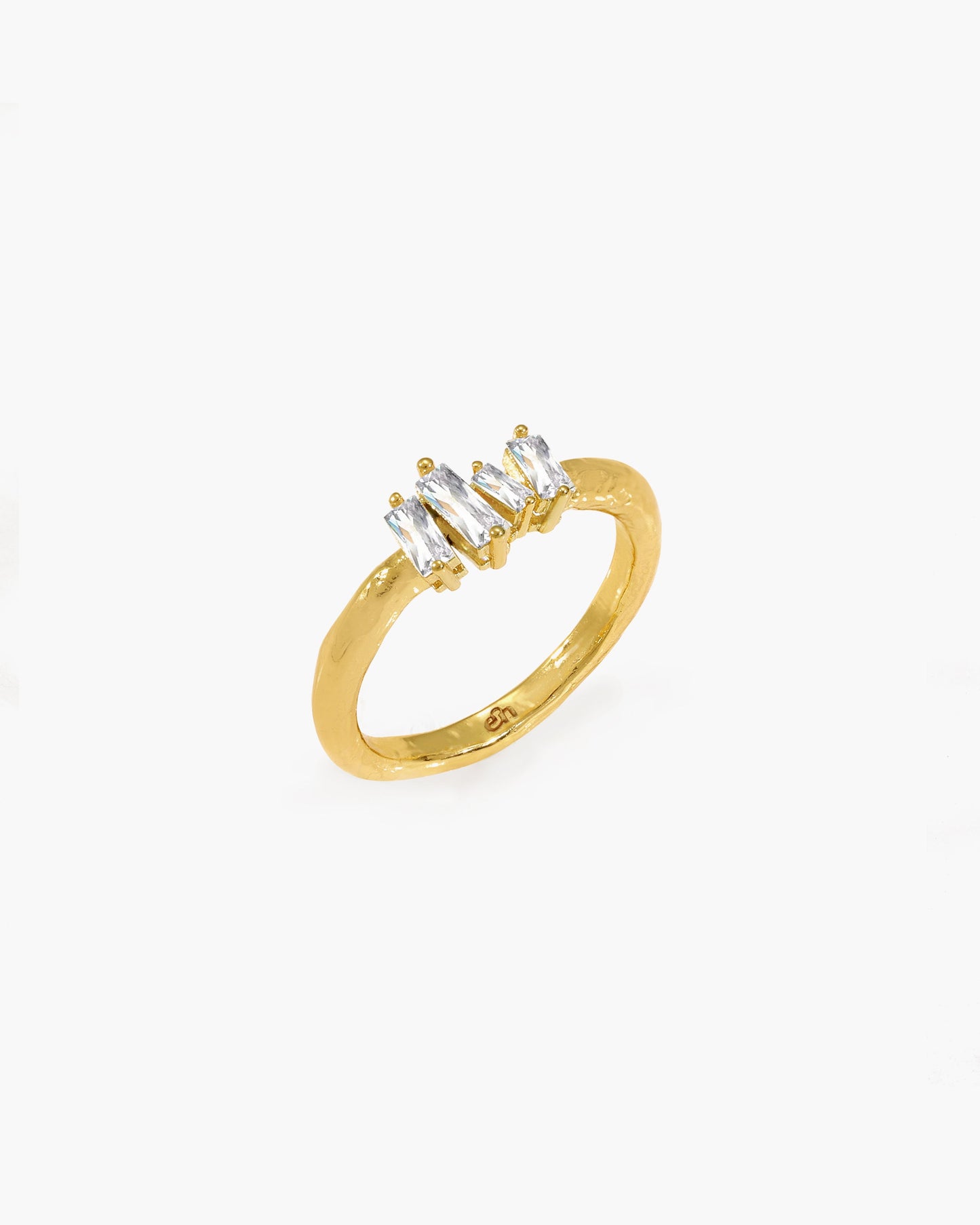 Icicle Baguette Cluster Ring