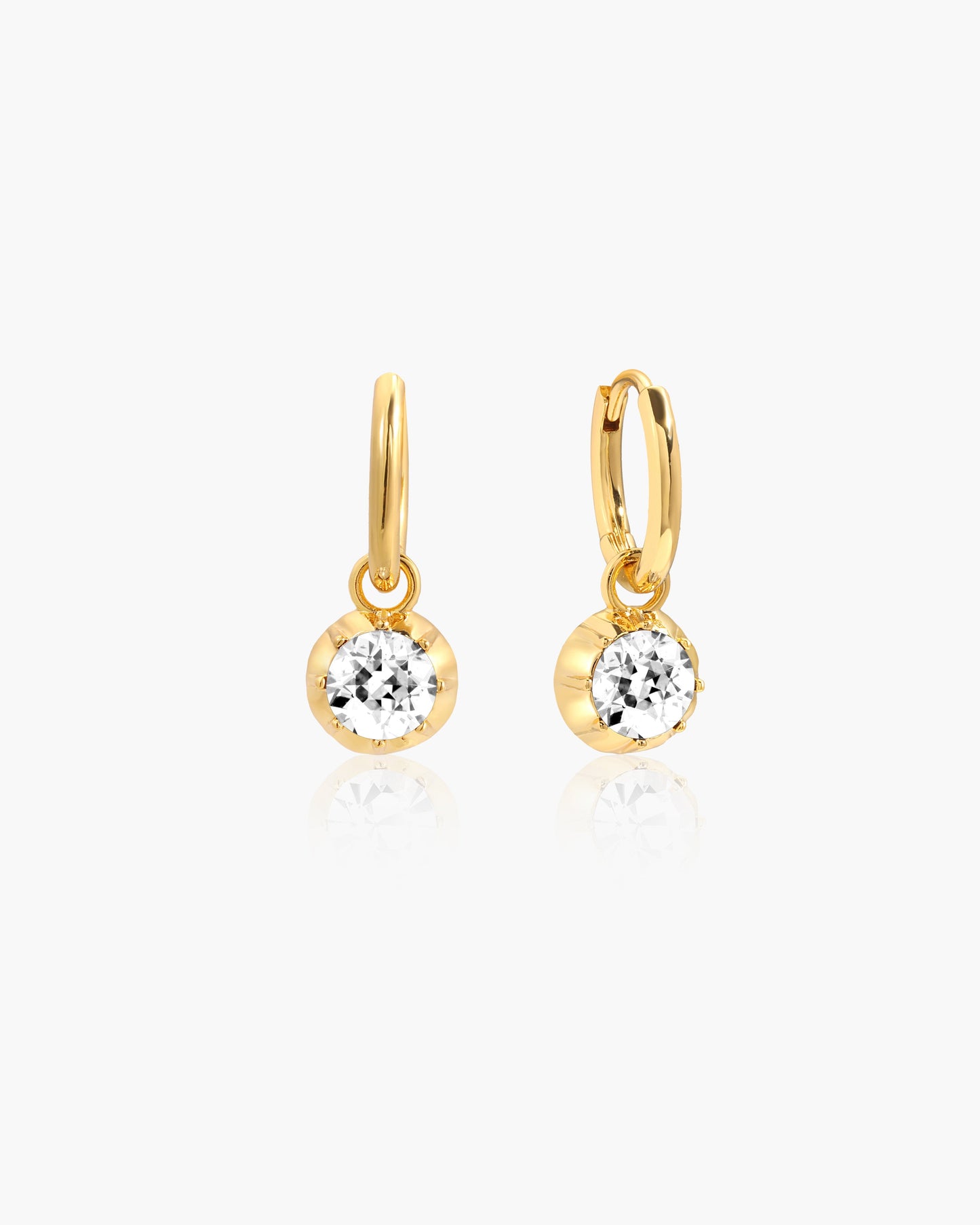 Georgian Detachable Two-tone Hoop Earrings
