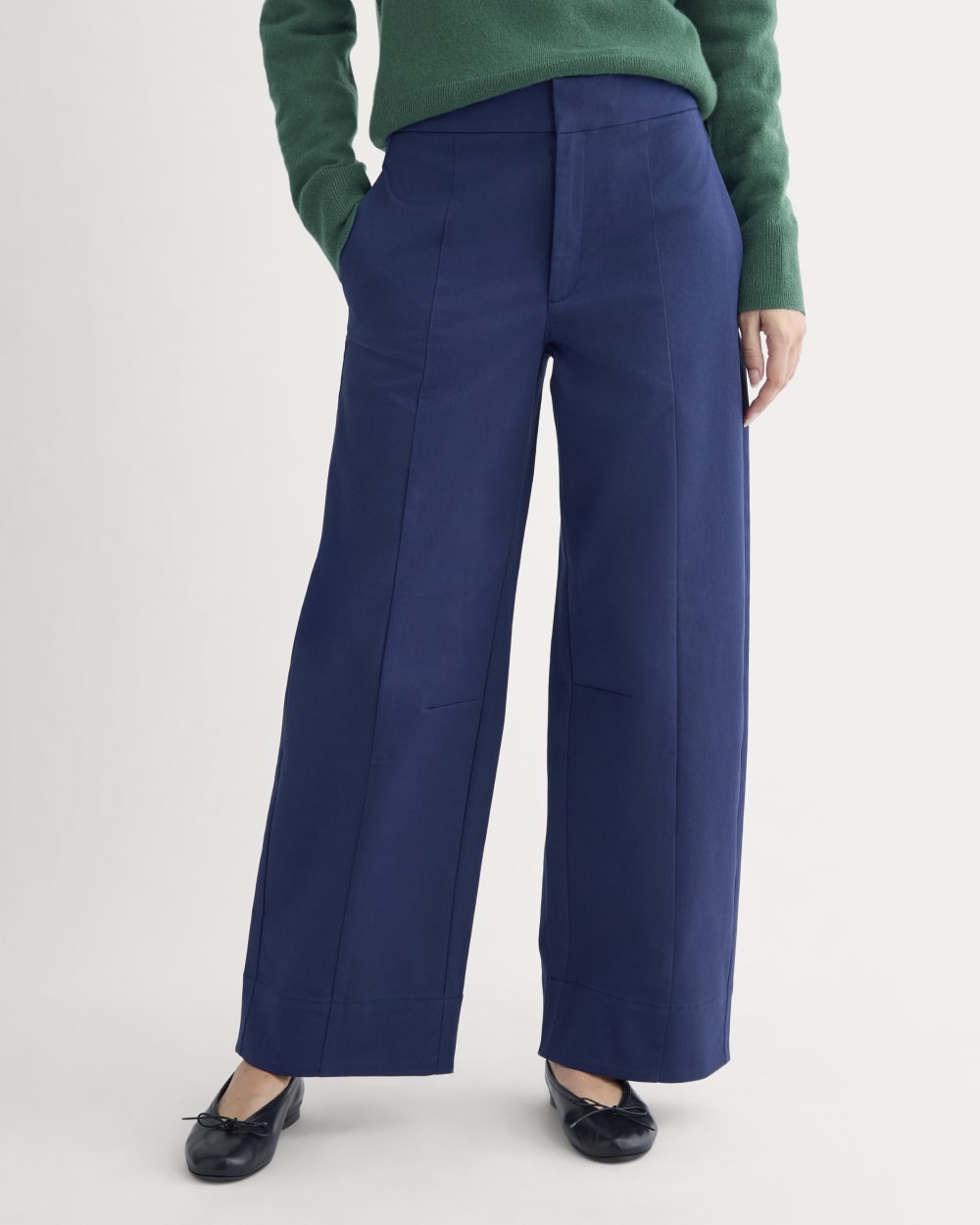 Seamed Balloon Pant | Navy