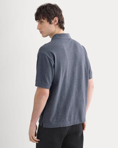 Classic Piqué Polo | Heathered Graphite