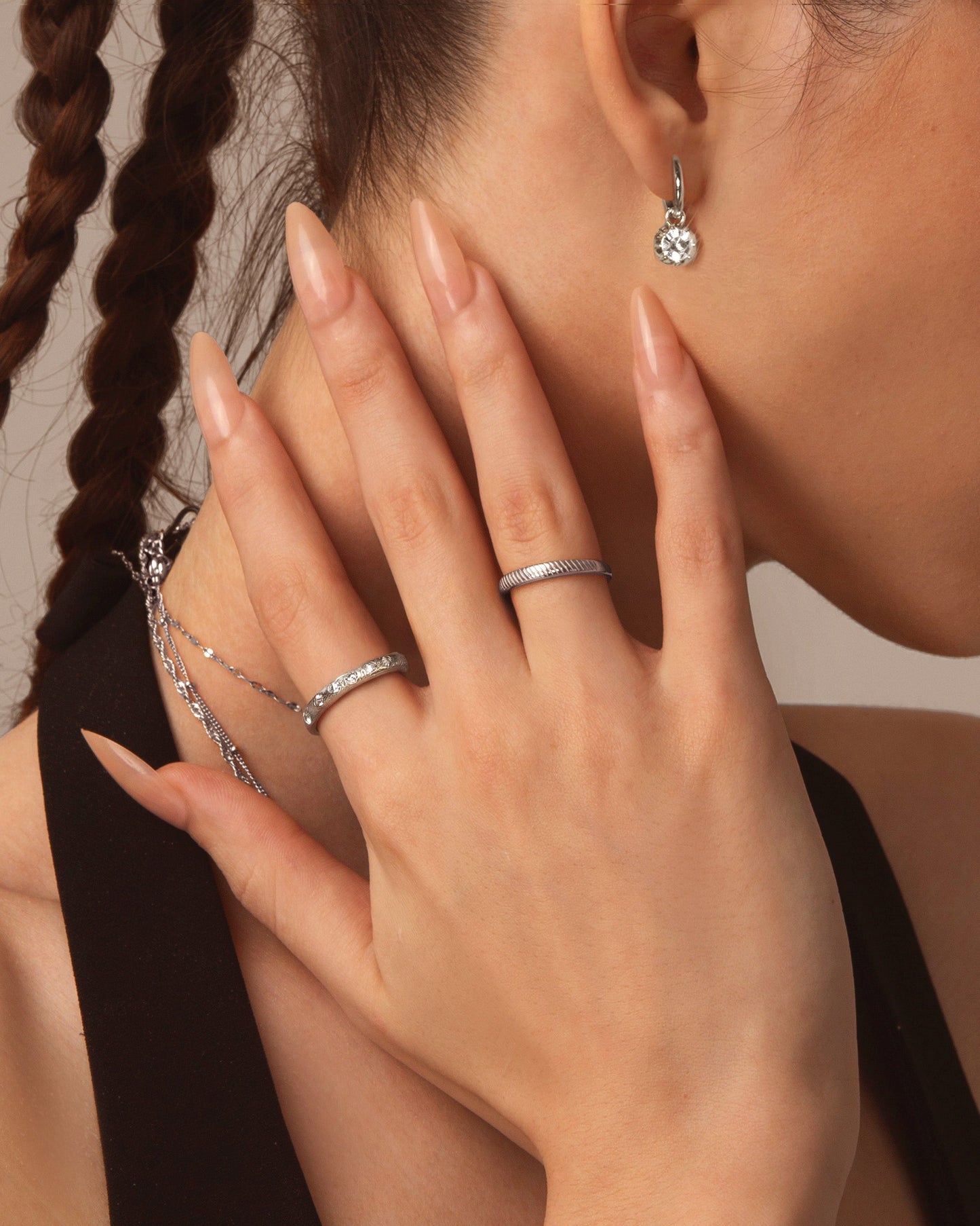 Silver Twill Ring