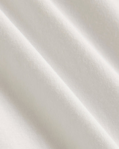 The Box-Cut Tee in Essential Cotton | White | No Pocket