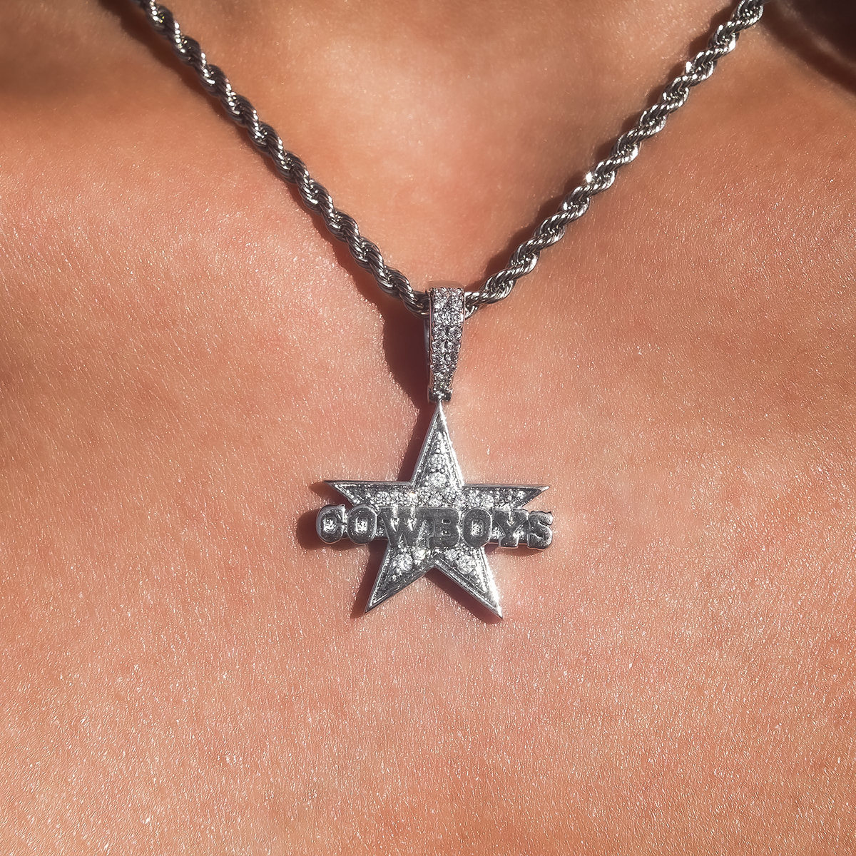 Dallas Cowboys Official NFL Micro Logo Pendant