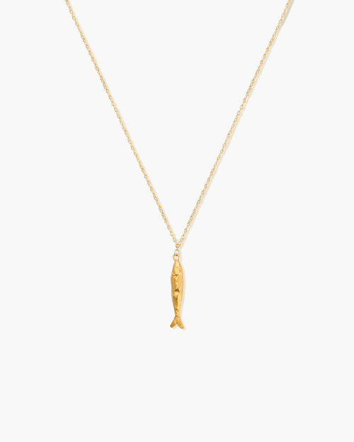 Gold Anchovy Necklace