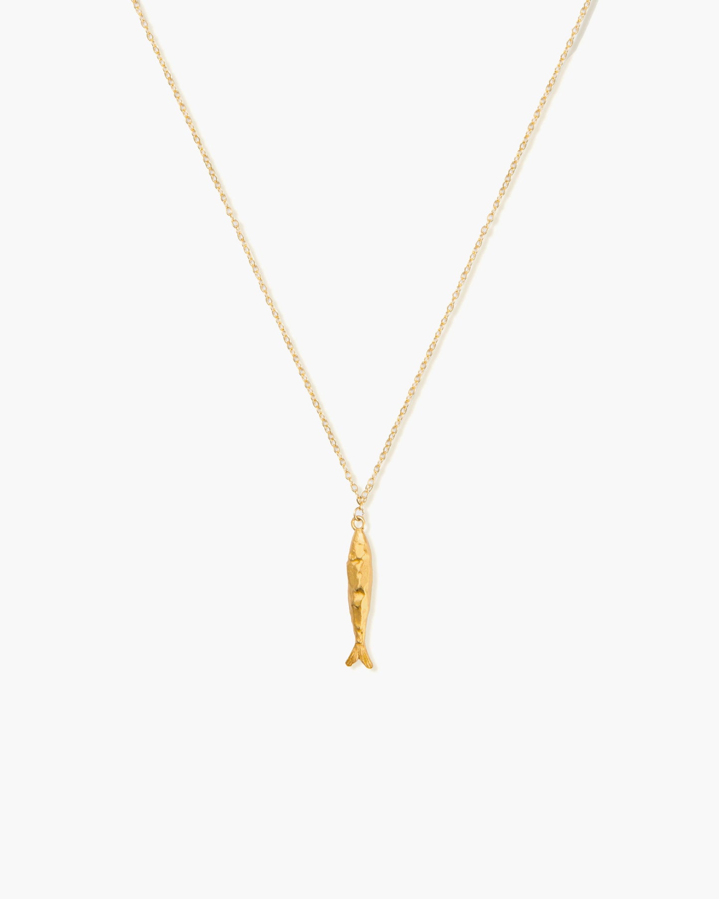 Silver Anchovy Necklace