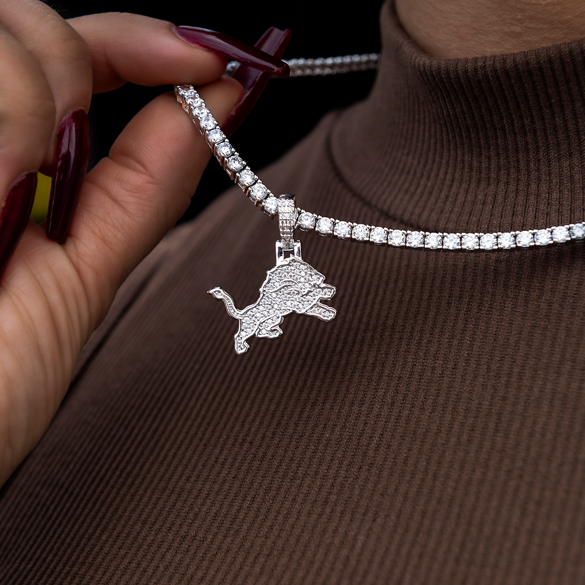 Detroit Lions Micro Logo Pendant