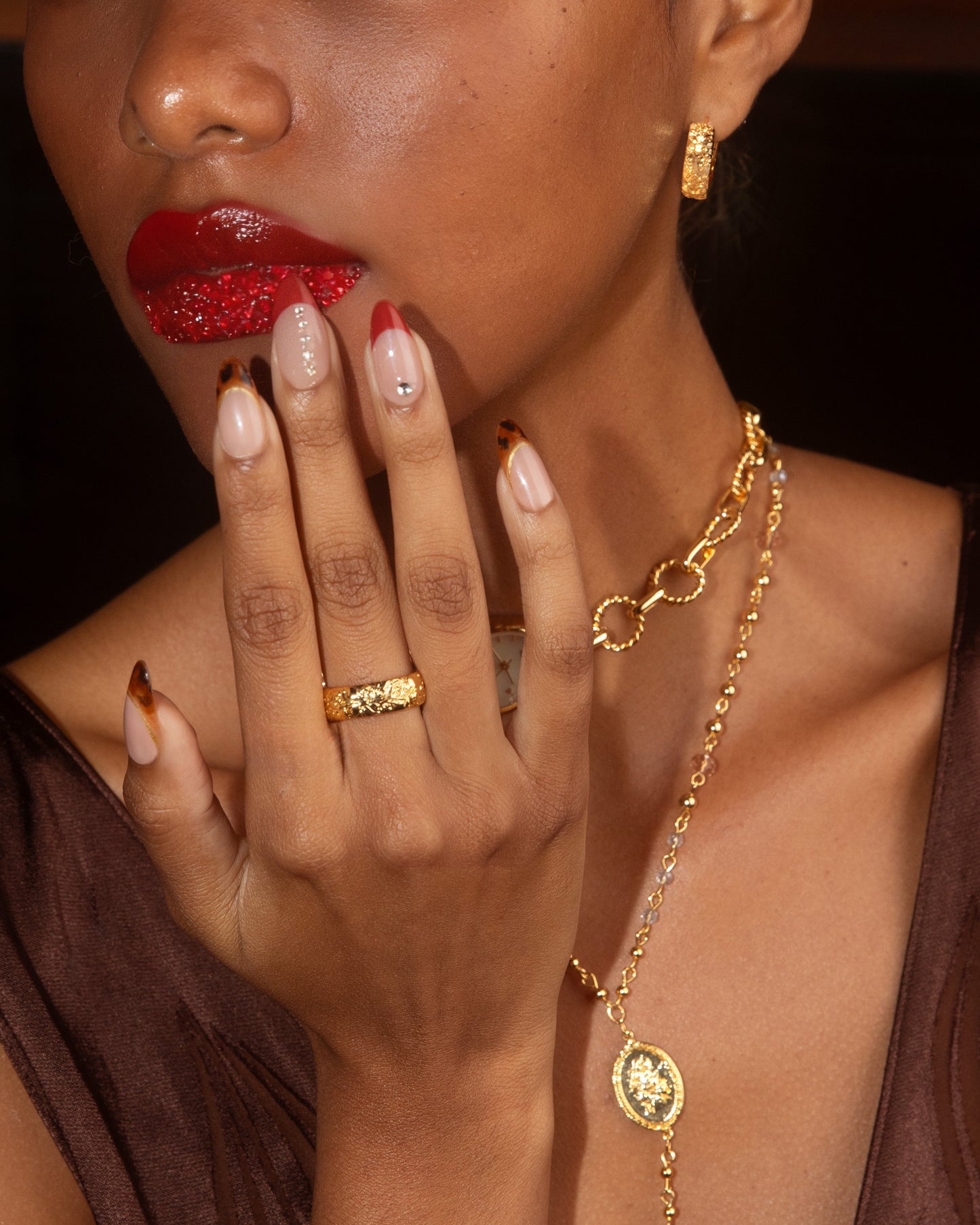 Serenade of Orchid Ring & Earrings Set