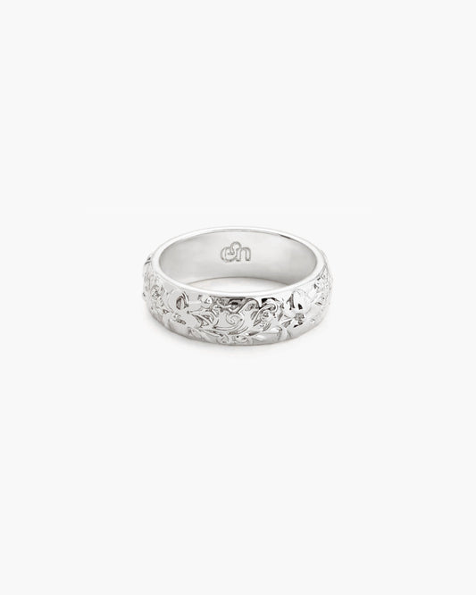 Serenade of Orchid Toe Ring in Silver
