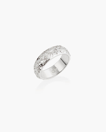 Serenade of Orchid Toe Ring in Silver