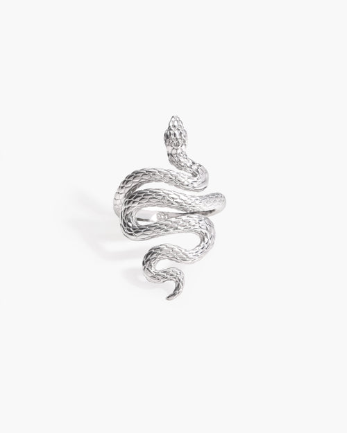 Serpent Ring in Silver