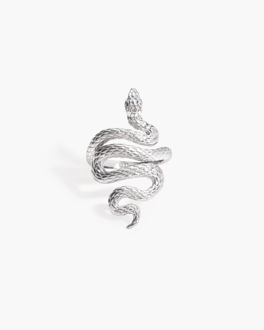 Serpent Ring in Silver