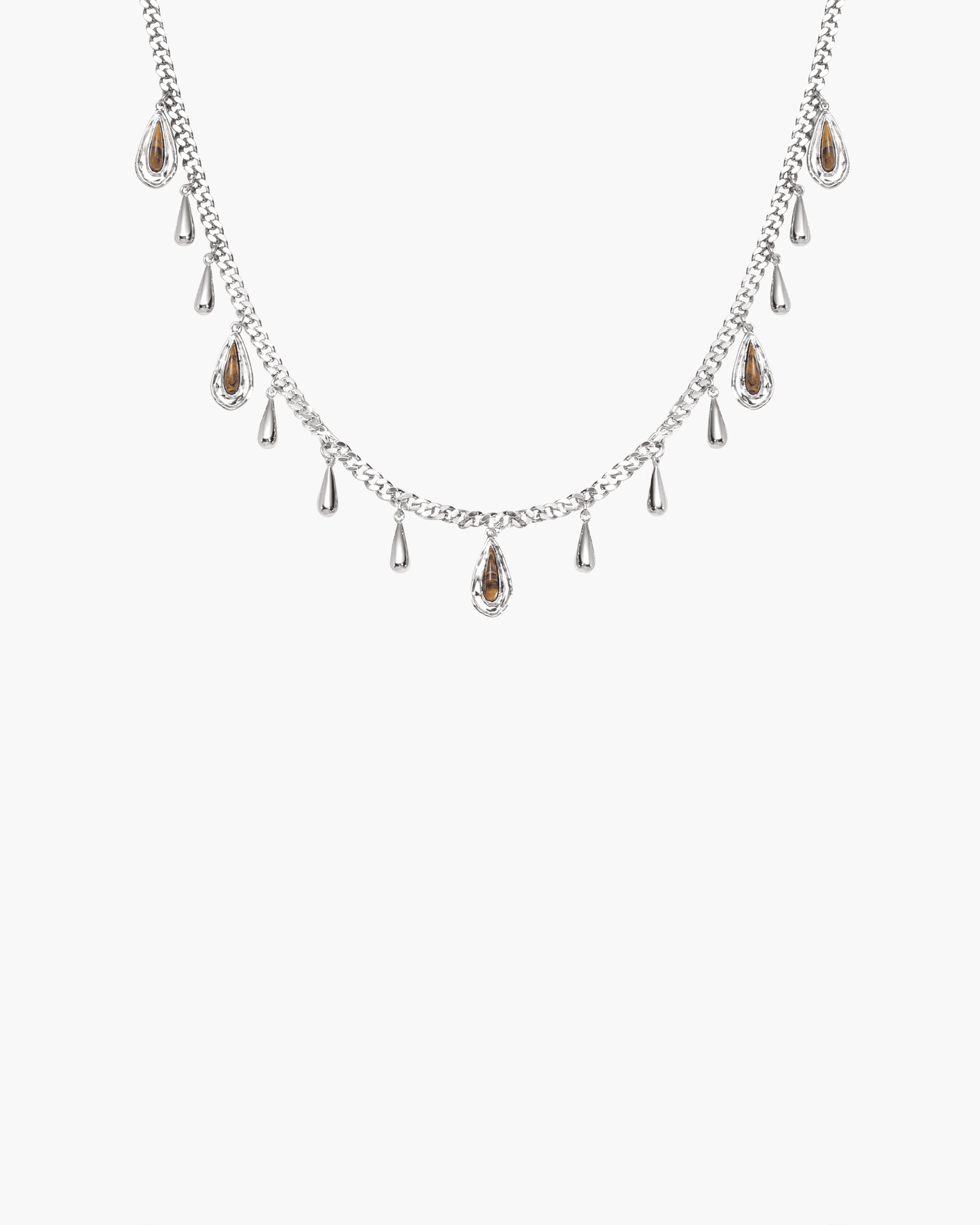 Second Skin Detachable Layered Snake Coin Necklace