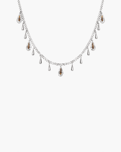 Second Skin Detachable Layered Snake Coin Necklace
