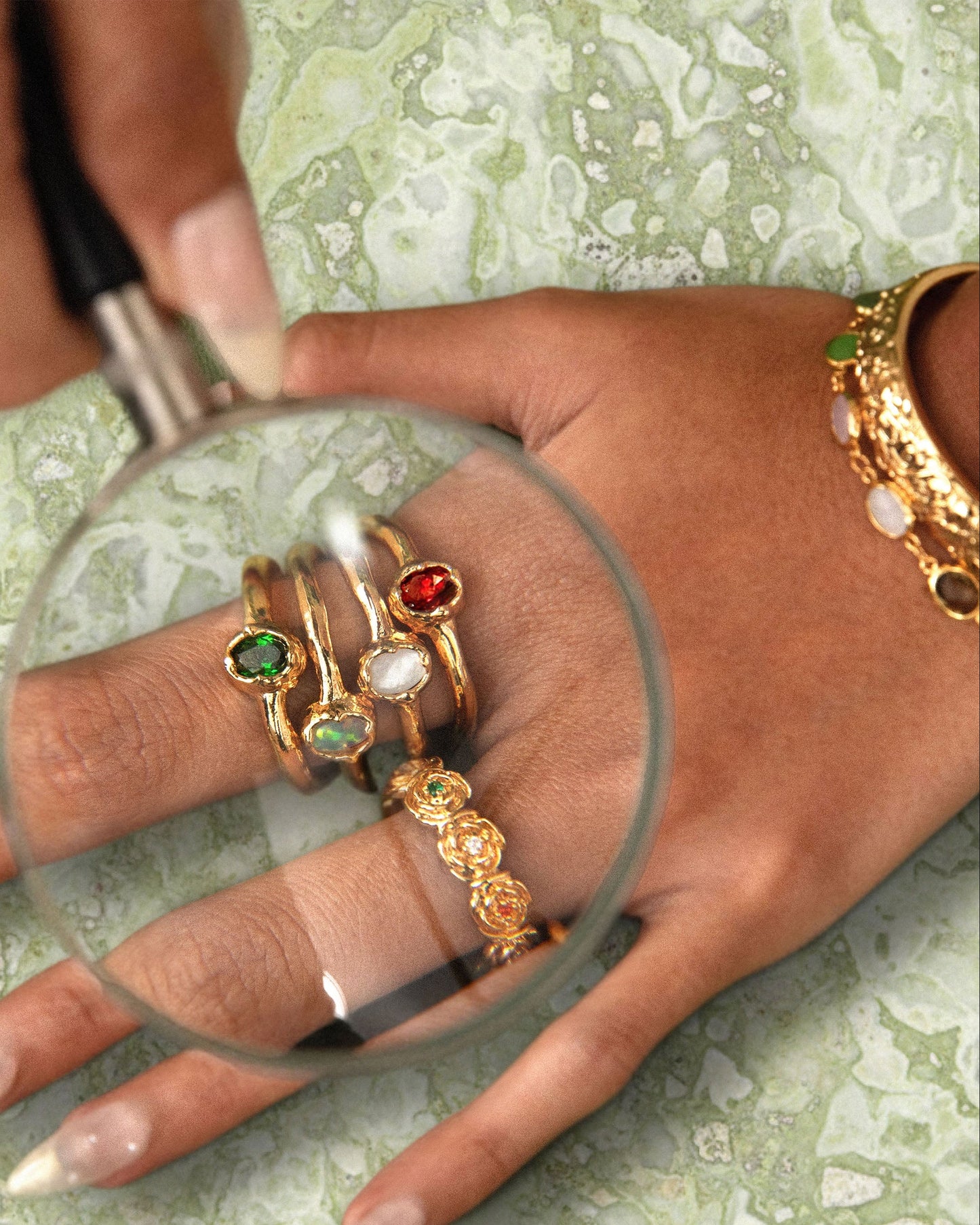 Birthstone Ring in Gold - May