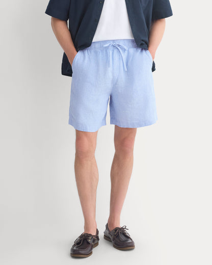 Linen Easy Short | Light Blue