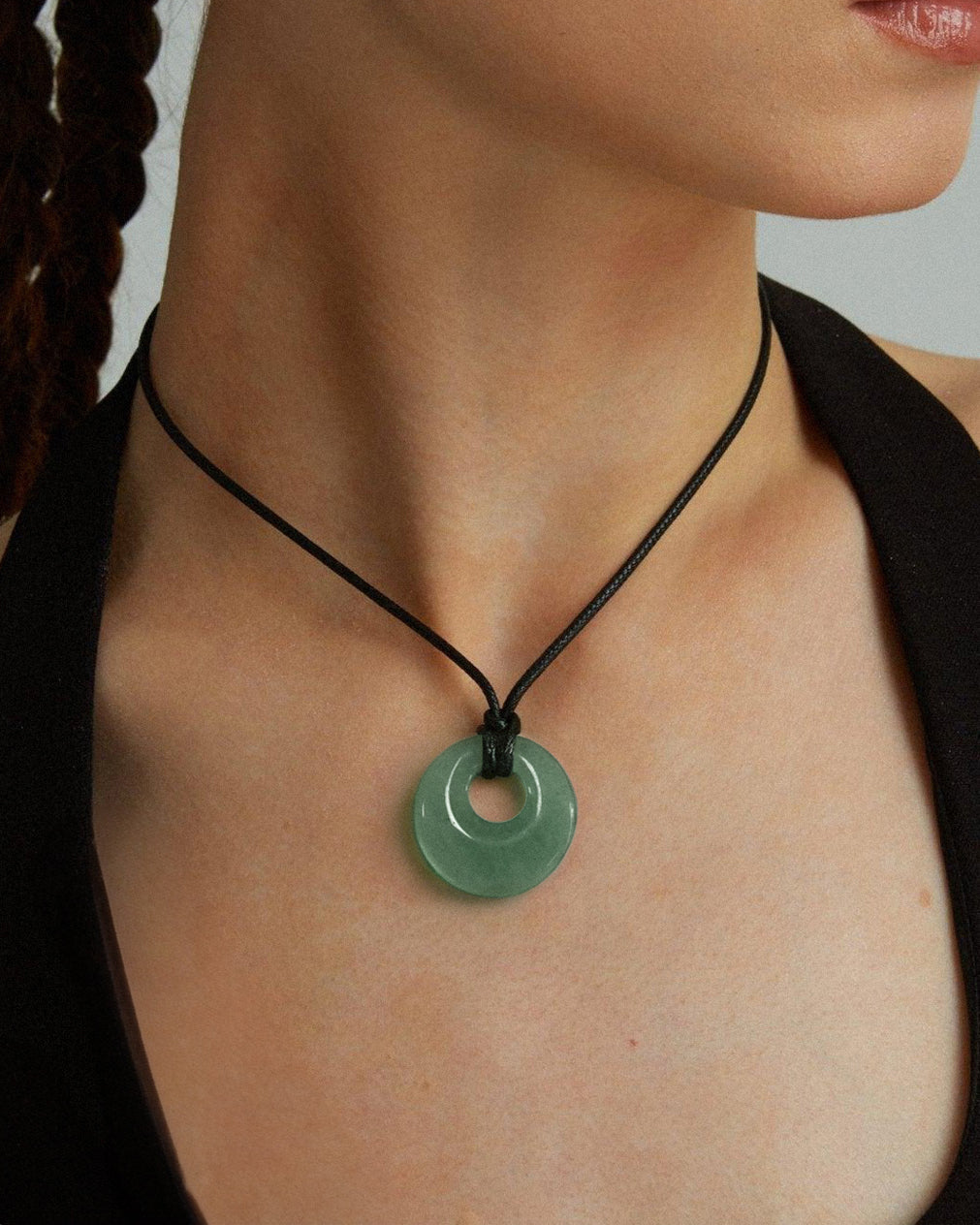Green Aventurine Cord Necklace