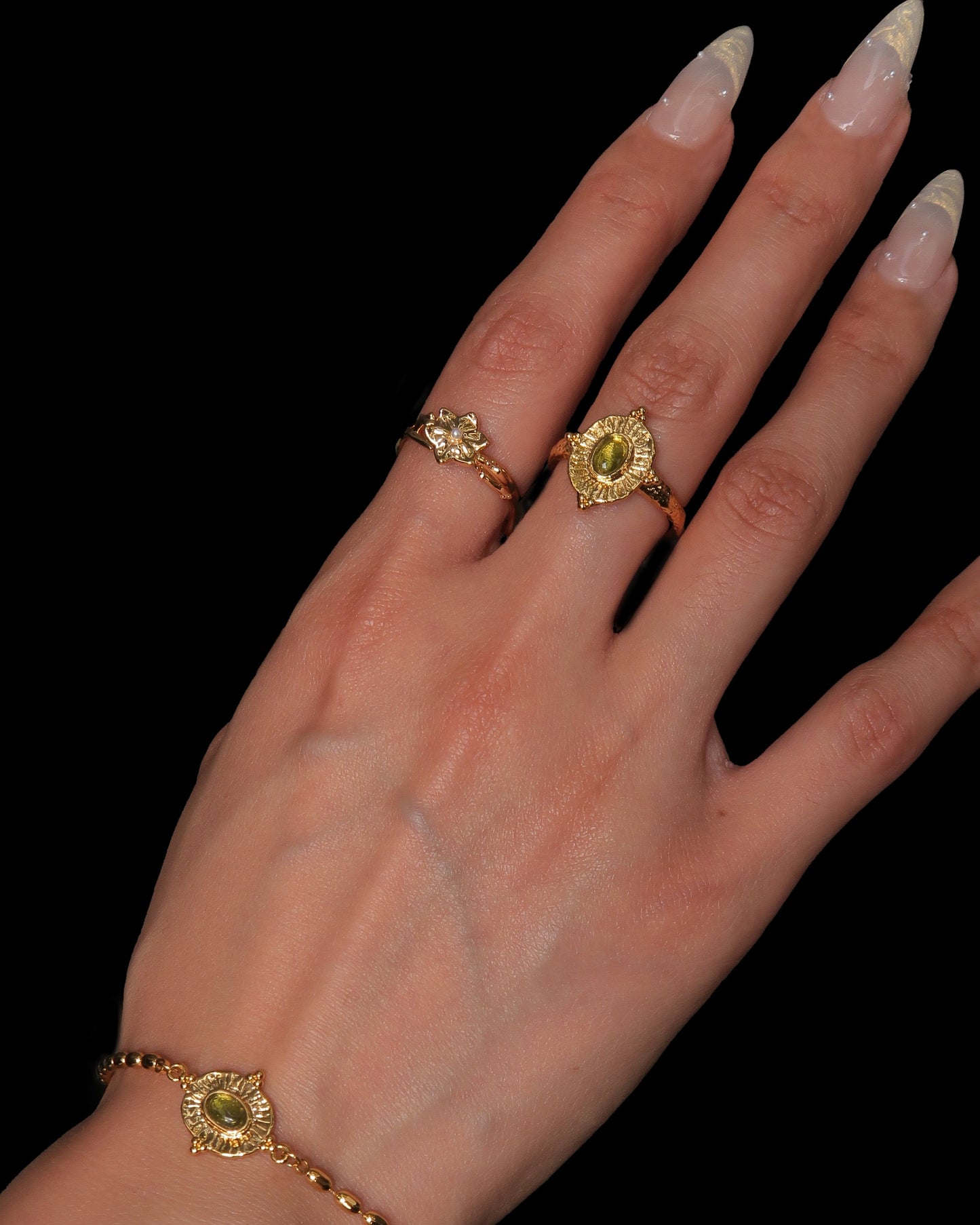 Olive Talisman Ring