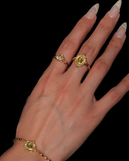 Olive Talisman Ring