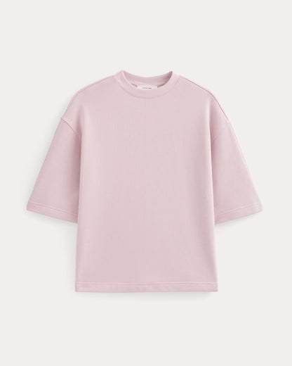 Lightweight Terry Oversized Tee | Burnished Lilac