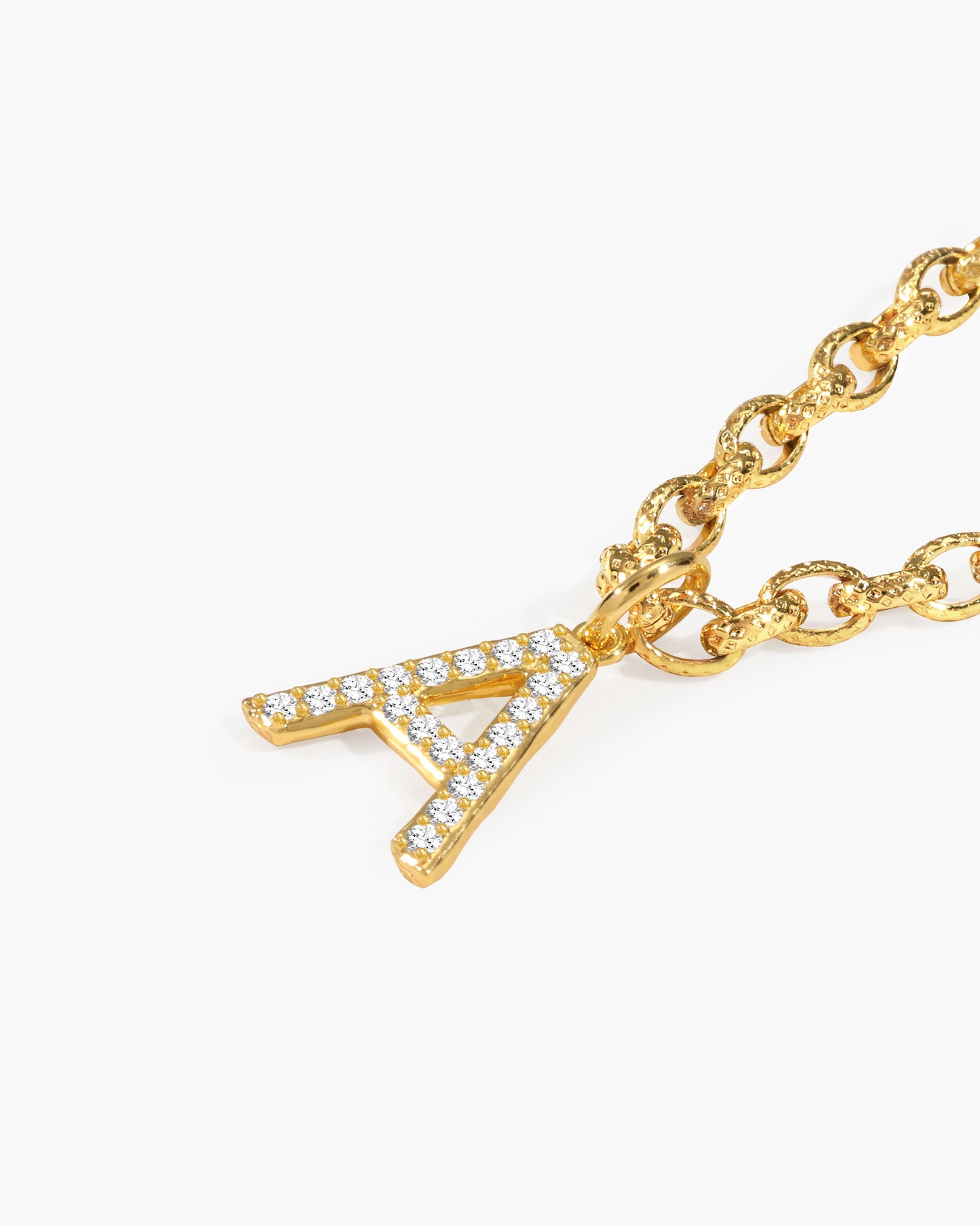Pavé Initial Chain Necklace