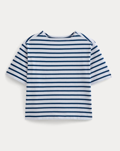 Mariner Tee | White/Estate Blue