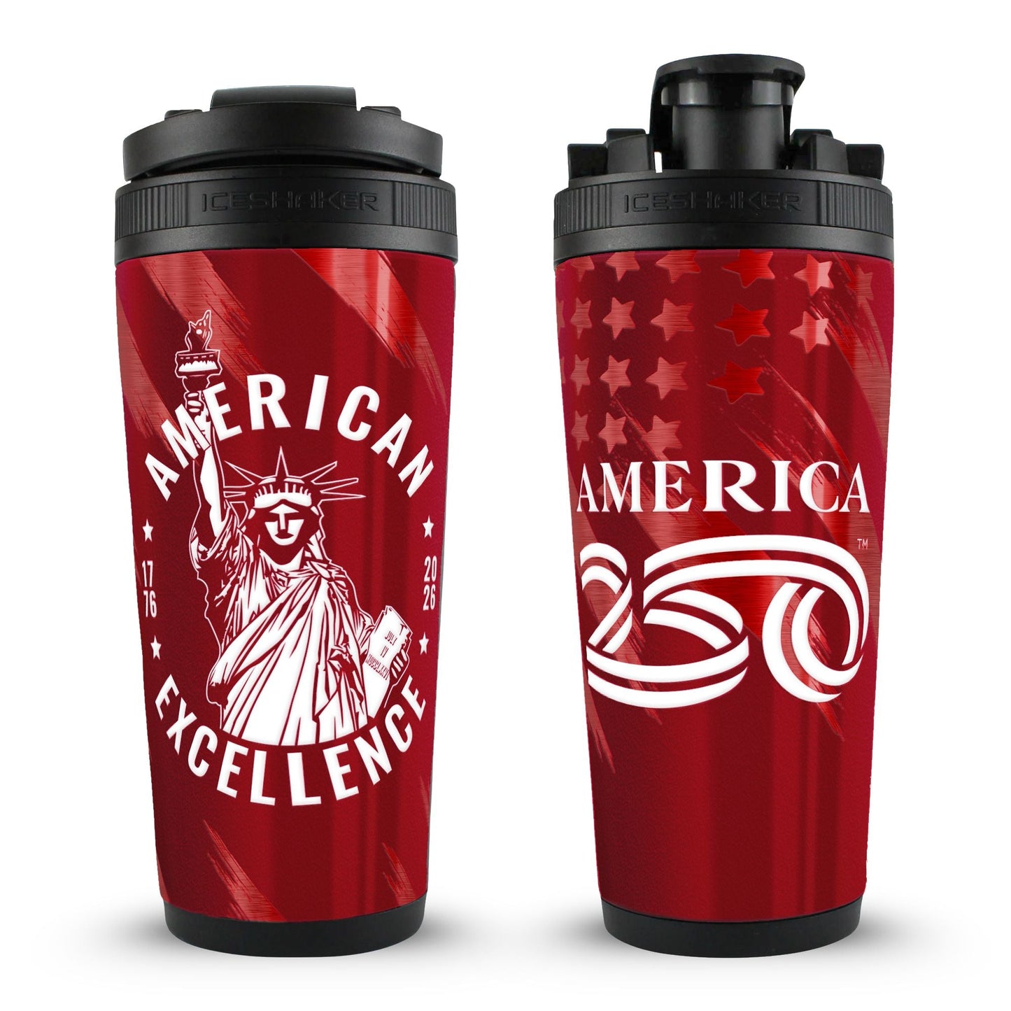 USA 250 4D 26oz Ice Shakers
