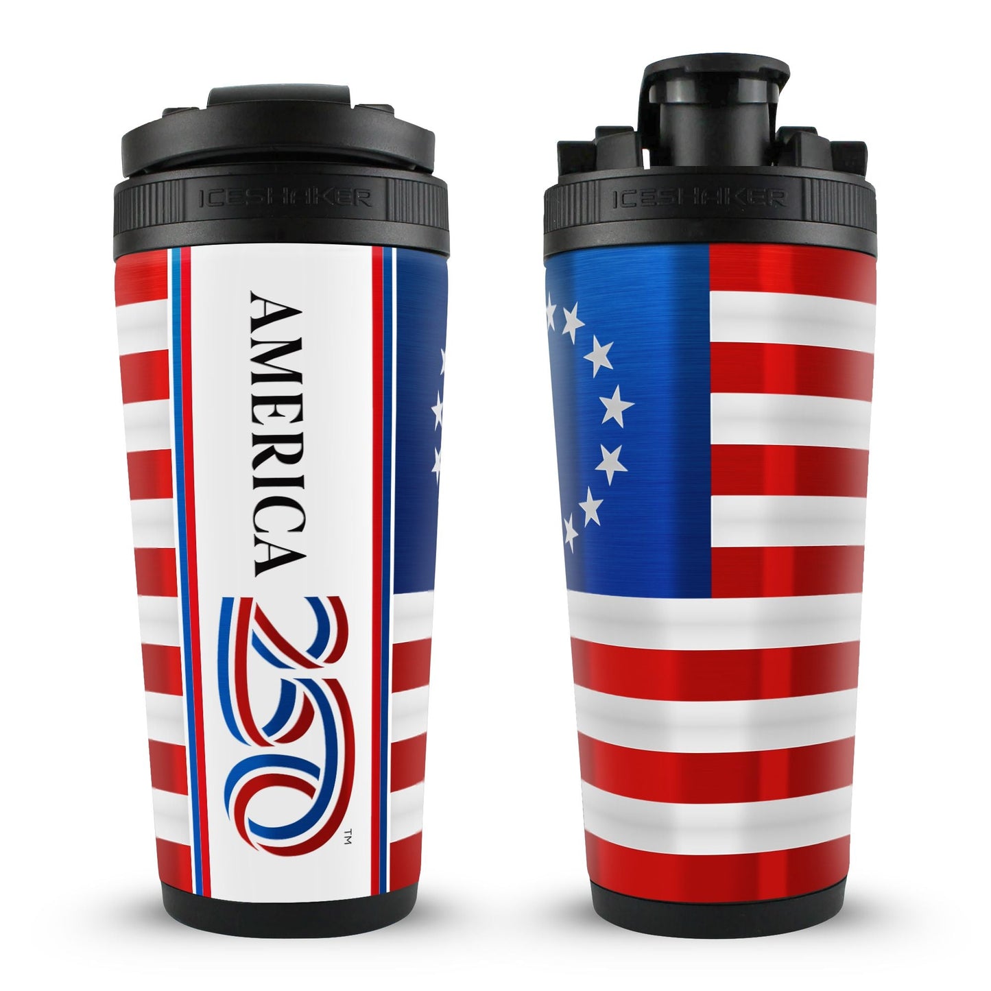 USA 250 4D 26oz Ice Shakers