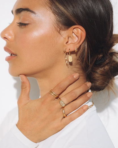 Paloma Gold Huggie Earrings