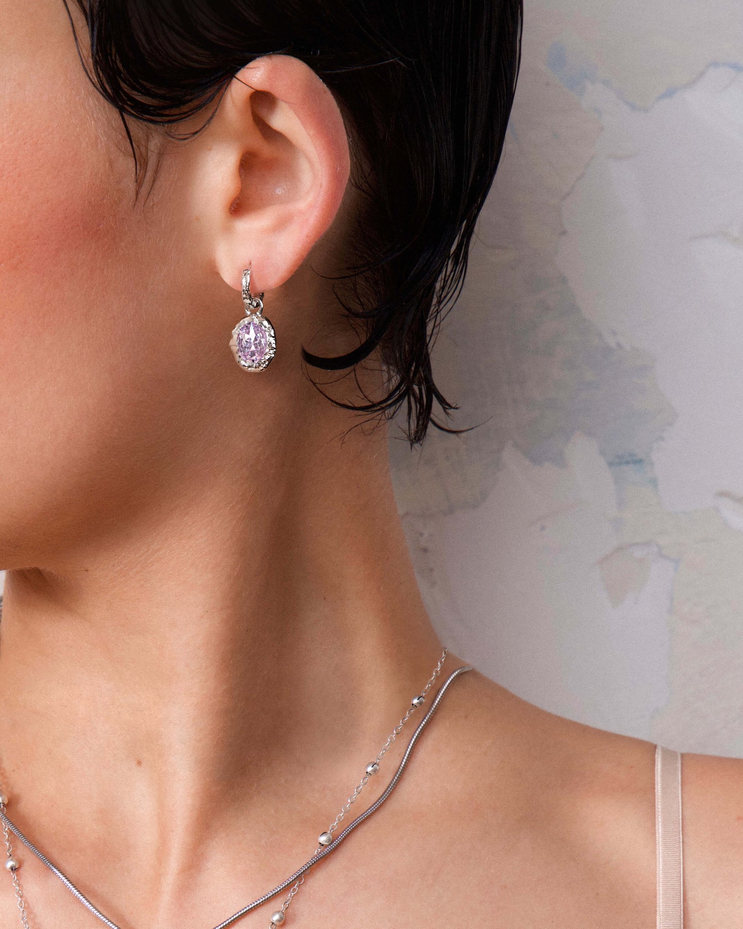 Birthstone Earrings in Silver