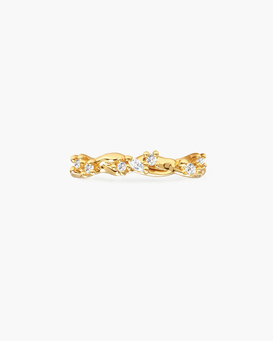 Moonlit Ivy Ring