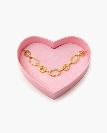 Heart Shaped Jewelry Box in Pink