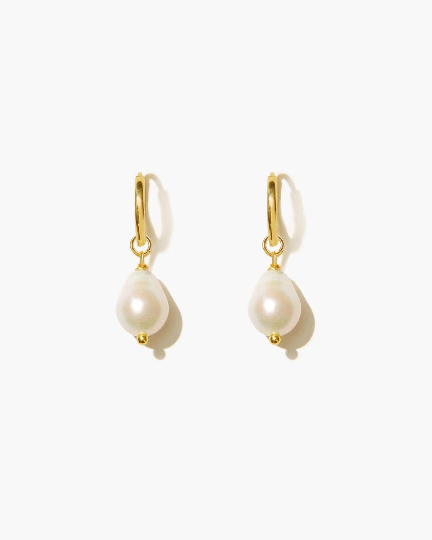 Pearl Hoop Earrings
