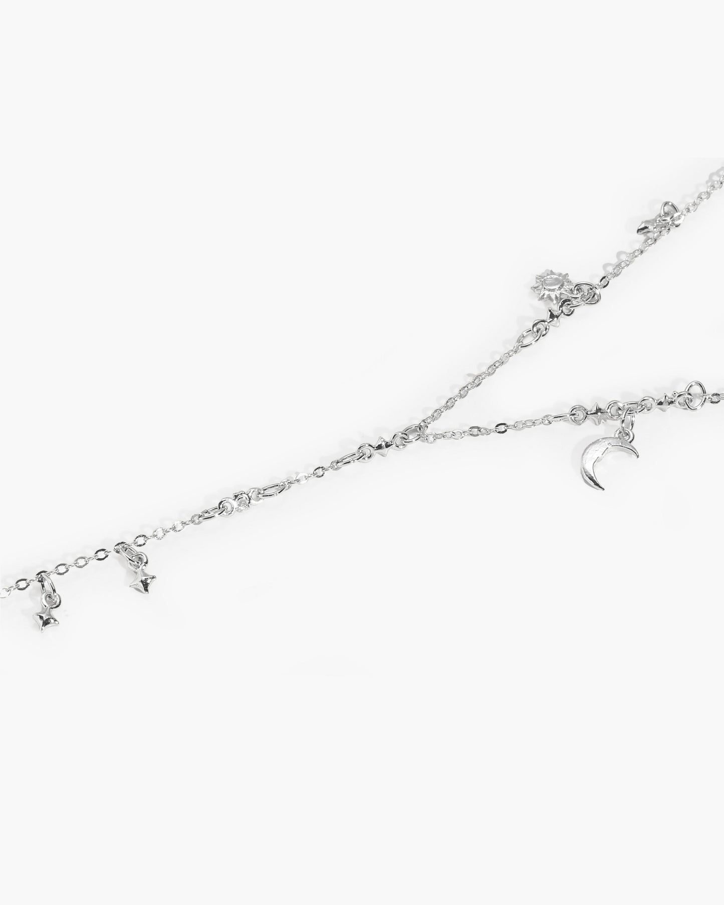 Lyra Hand Chain Bracelet in Silver