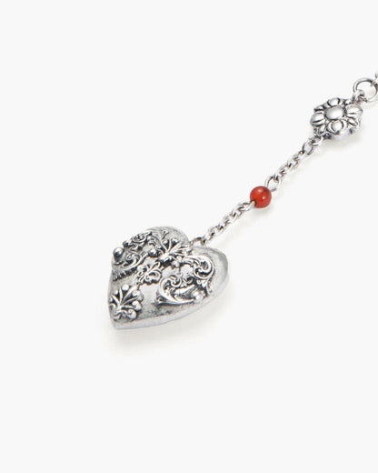 Carnelian Veil Lariat Necklace