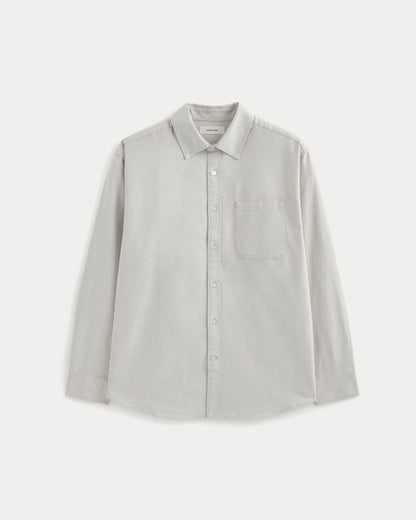 Oversized Oxford Shirt | Grey