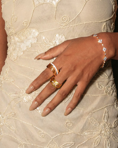 Criss Cross Pave Ring