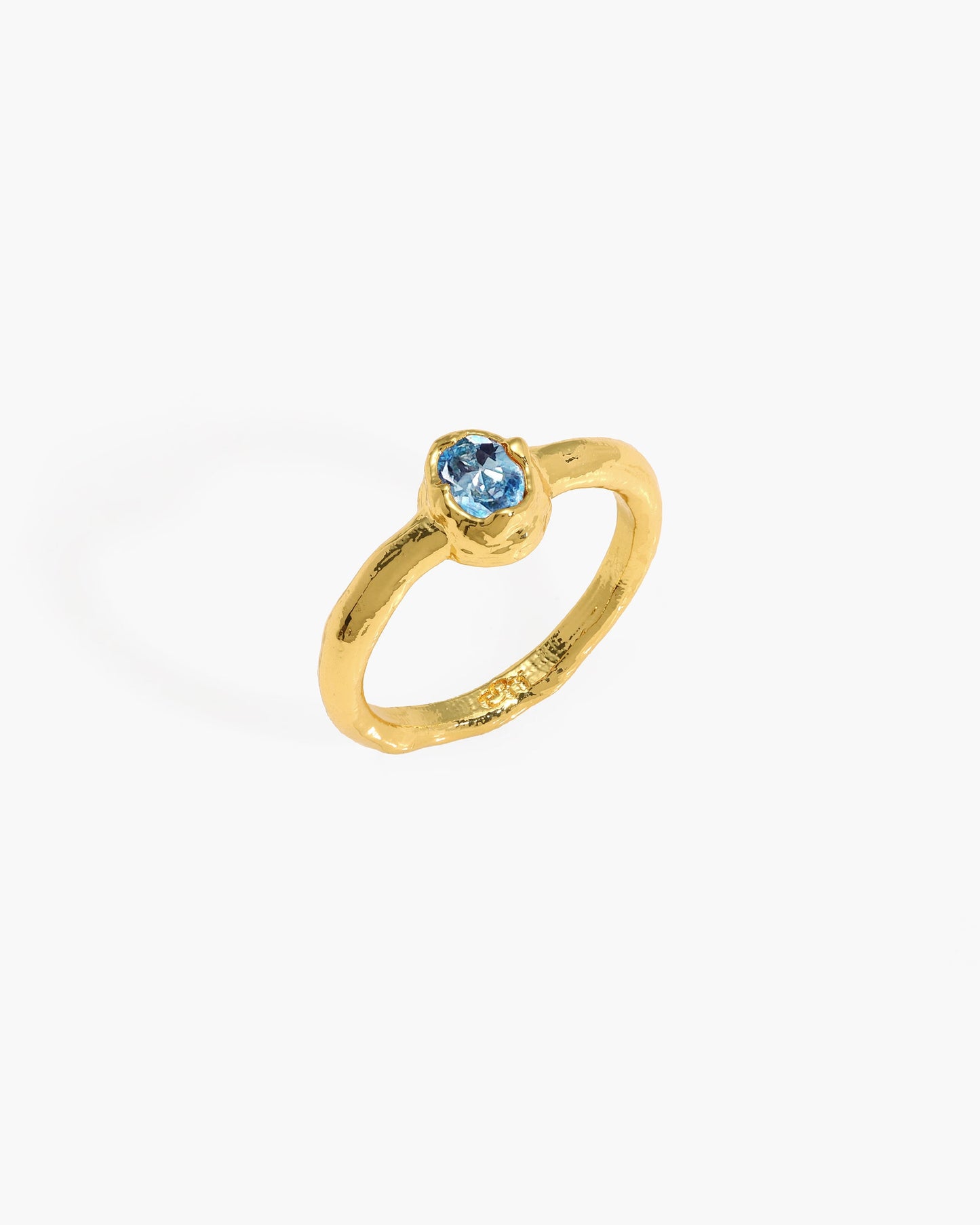 Birthstone Ring in Gold - March