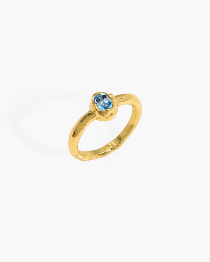 Birthstone Ring in Gold - March
