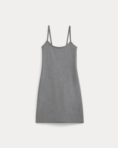 Knit Cami Mini Dress | Mid Heather Grey