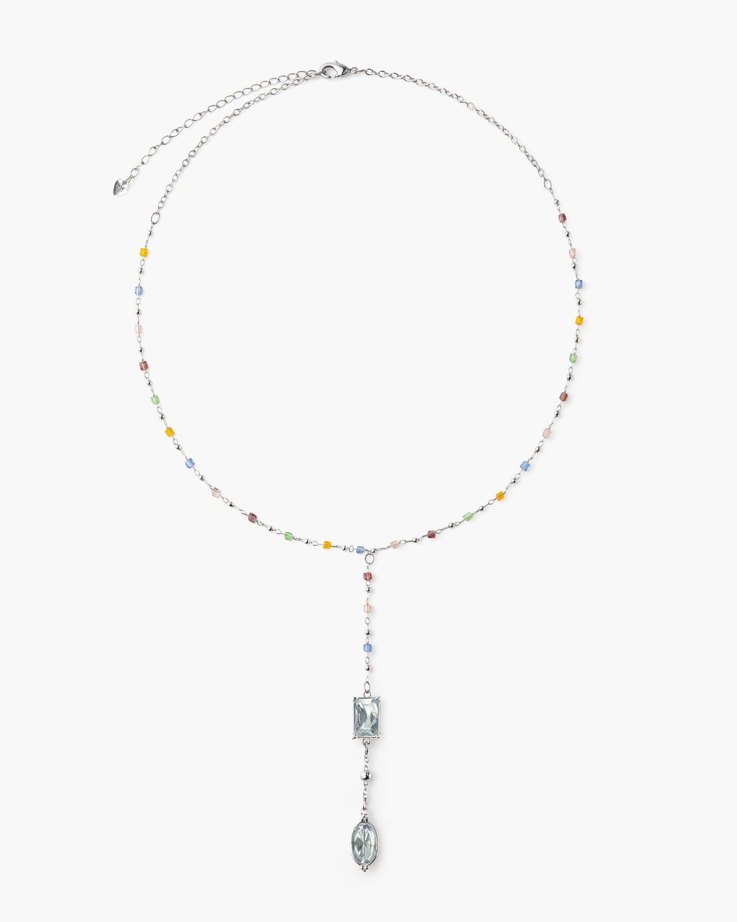 Celestial Lariat Necklace in Silver