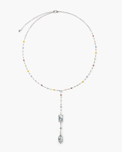 Celestial Lariat Necklace in Silver