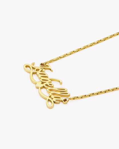 Personalized Name Necklace, Angel Wings