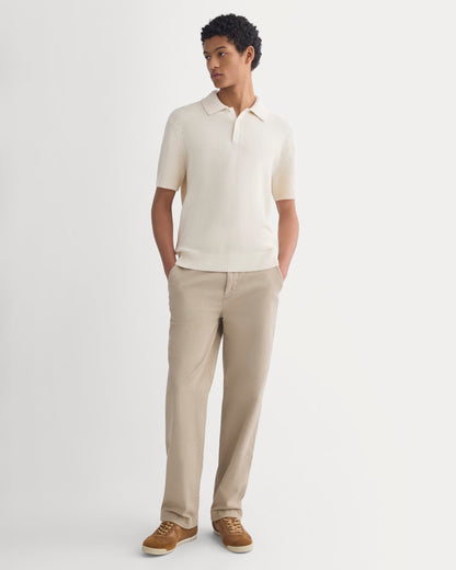 Seed Stitch Polo | Birch