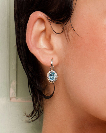 Birthstone Earrings in Silver
