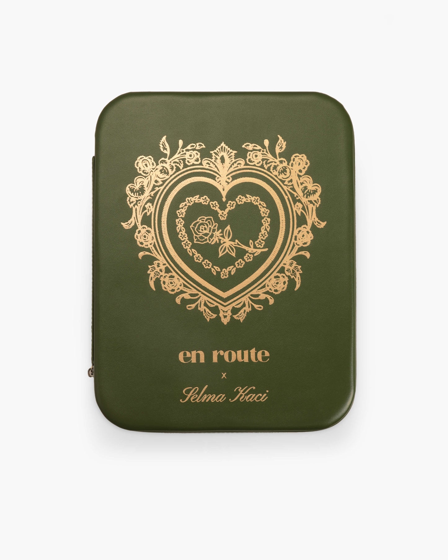 Isola Heart Jewelry Box in Olive