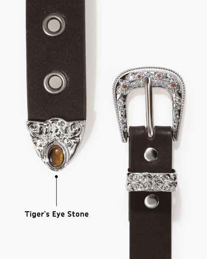 Bind Tiger’s Eye Embellished Buckle Wristband