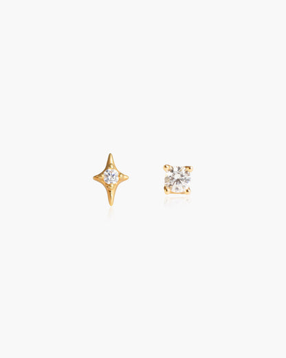 Single Sparkle Star Flat Back Helix Earring