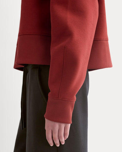 Luxe Fleece Sweatshirt | Merlot