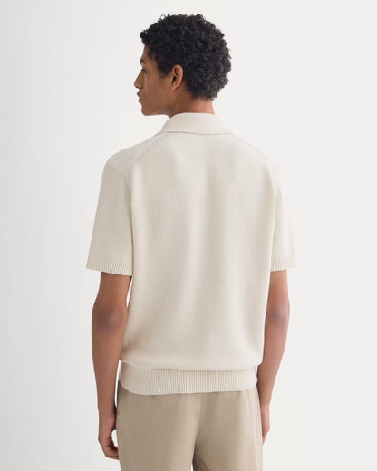 Seed Stitch Polo | Birch