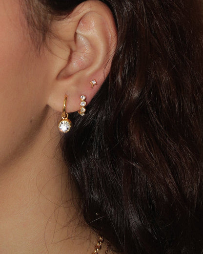 Tennis Hoop Earrings